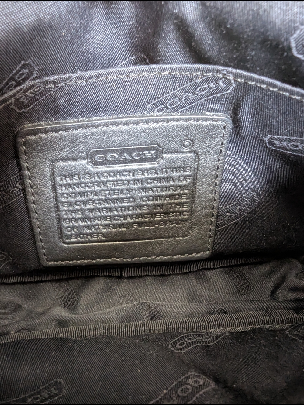 Vintage Coach LeatherChunky Case, also referred to as a cosmetic or makeup - Picture 10 of 11
